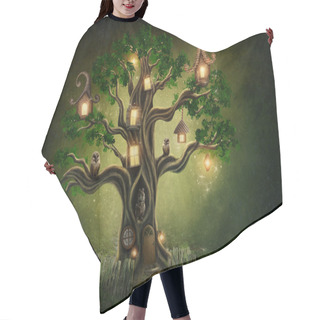 Personality  Fantasy Tree House Hair Cutting Cape