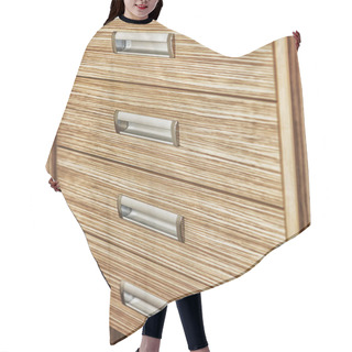 Personality  Wooden Modern Nightstand Hair Cutting Cape