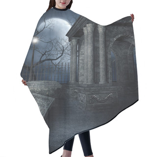 Personality  Old Crypt In A Gothic Graveyard Hair Cutting Cape