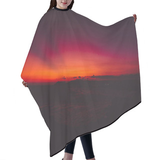 Personality  Beautiful Landscape With Colorful Sky In Sunset Time Hair Cutting Cape