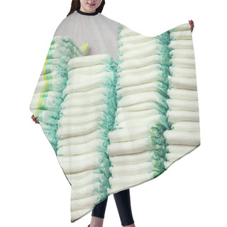 Personality  Diapers Stacked In A Piles Hair Cutting Cape