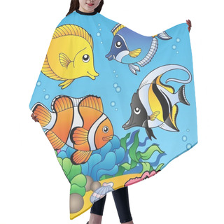 Personality  Underwater Animals And Fishes 2 Hair Cutting Cape