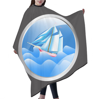 Personality  Porthole Overlooking The Sea And Cruise Sea Ship Hair Cutting Cape