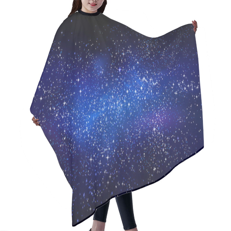 Personality  Outer space starry design hair cutting cape