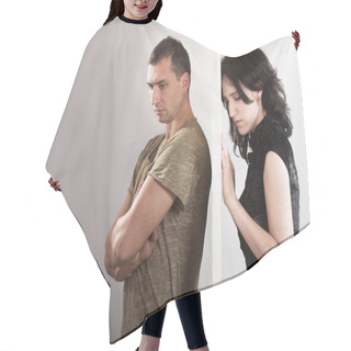 Personality  Couple Relationships - Conflict Concept Hair Cutting Cape