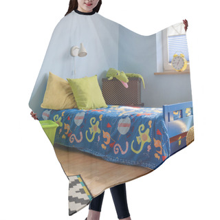 Personality  Shot Of Children's Room Hair Cutting Cape