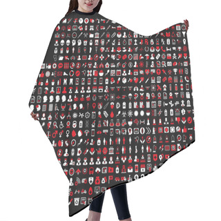 Personality  Medical Icon Collection Hair Cutting Cape