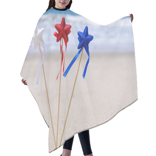 Personality  Patriotic USA Background With Decoration Hair Cutting Cape
