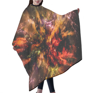 Personality  Painted Space Hair Cutting Cape