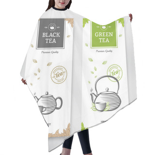 Personality  Tea Design Package Hair Cutting Cape