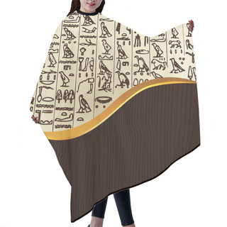 Personality  Sample Of Egypt Hieroglyphs - Vector Illustration Hair Cutting Cape