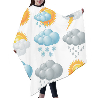 Personality  Weather Icons Hair Cutting Cape