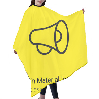 Personality  Announcement Minimal Bright Yellow Material Icon Hair Cutting Cape