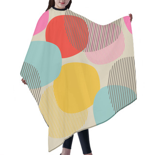 Personality  Abstract Seamless Pattern With Circles Hair Cutting Cape