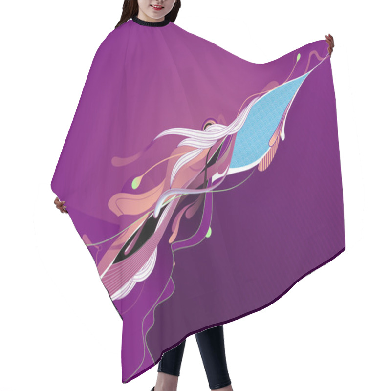 Personality  Abstract background hair cutting cape