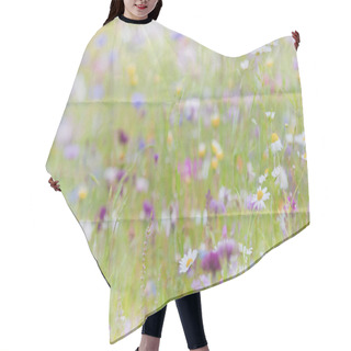 Personality  Wildflower Meadow Background Hair Cutting Cape