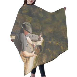 Personality  Gold Panning Hair Cutting Cape