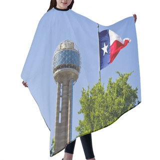 Personality  Reunion Tower In Dallas Texas On A Sunrise Spring Morning With A Hair Cutting Cape