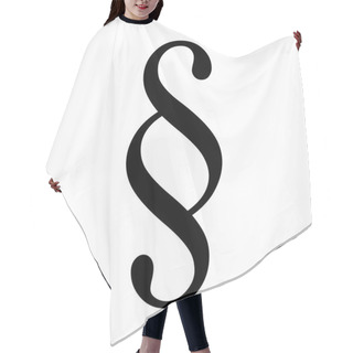 Personality  Black Section Sign Hair Cutting Cape