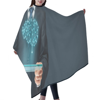 Personality  Artificial Intelligence Concept Hair Cutting Cape