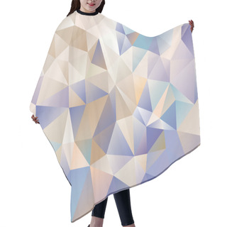 Personality  Cubism Background Cool Navy Blue And Beige Hair Cutting Cape