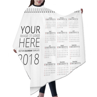 Personality  Calendar 2018 Vector Hair Cutting Cape