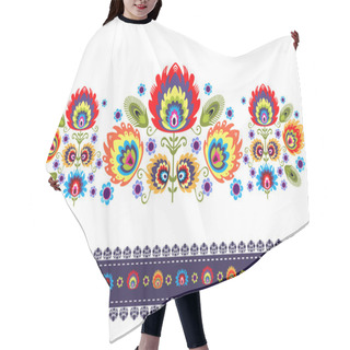 Personality  Folk Pattern With Flowers Hair Cutting Cape
