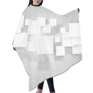 Personality  Square Blank Background - Vector Design Concept Hair Cutting Cape