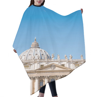 Personality  Dome Of St. Peter's Basilica Under Blue Sky, Vatican, Italy Hair Cutting Cape