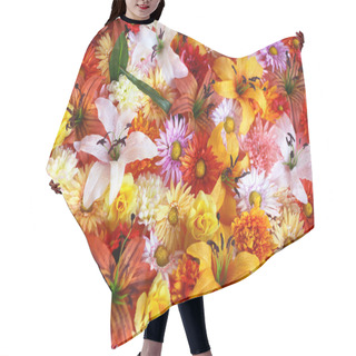 Personality  Flower Background Hair Cutting Cape