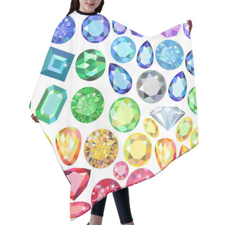 Personality  Seamless Scattered Borders Of Gems Hair Cutting Cape