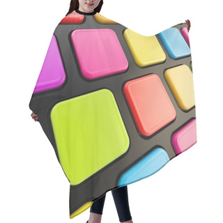 Personality  Keyboard Close-up To Empty Copyspace Keys Hair Cutting Cape