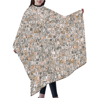 Personality  Abstract Newspaper Hair Cutting Cape