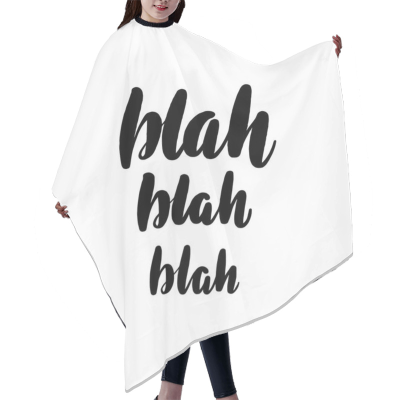 Personality  Inspirational handwritten brush lettering inscription hair cutting cape