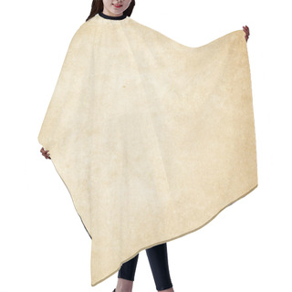 Personality  Aged Yellowed Paper Texture Or Background. Hair Cutting Cape