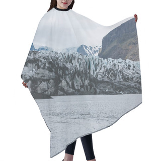 Personality  Glacier Skaftafellsjkull And Snowy Mountains Against Cloudy Sky In Skaftafell National Park In Iceland  Hair Cutting Cape