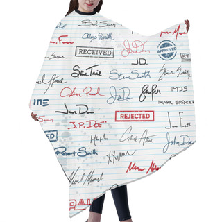 Personality  Signatures And Stamps Hair Cutting Cape