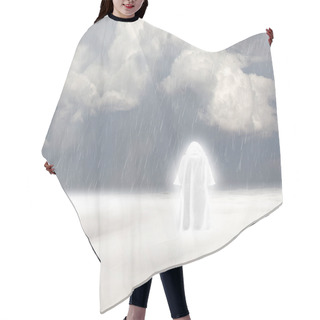 Personality  Holy Man In The Clouds. 3d Rendering. Hair Cutting Cape