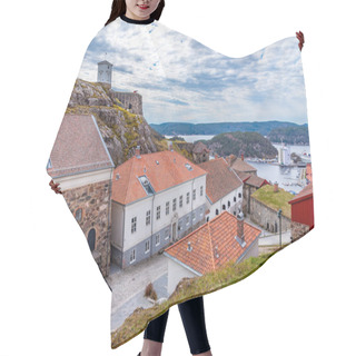 Personality  Inner Courtyard Of Fredriksten Fortress In Halden, Norway Hair Cutting Cape