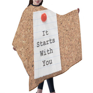 Personality  It Starts With You Hair Cutting Cape