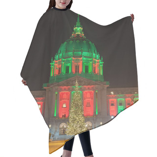 Personality  San Francisco City Hall And Christmas Tree Hair Cutting Cape