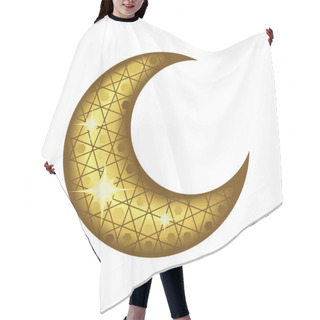Personality  Arab Crescent Moon Icon Isolated Style Hair Cutting Cape