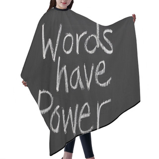Personality  Words Have Power Hair Cutting Cape