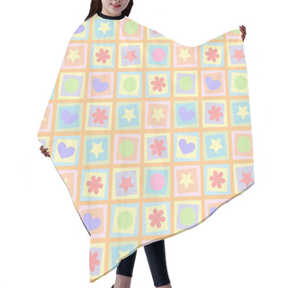 Personality  Seamless Kid Background Hair Cutting Cape