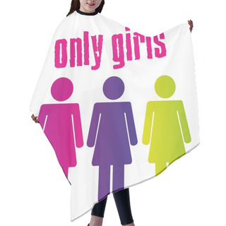 Personality  Only Girls Sign Hair Cutting Cape
