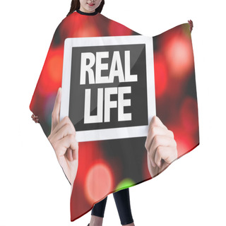 Personality  Text Real Life Hair Cutting Cape