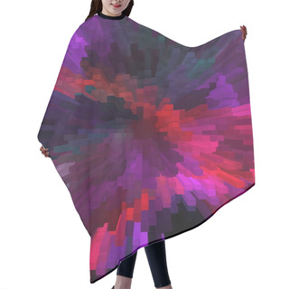 Personality  Pixelated Colorful Vivid Background For Web, Banners, Illustrations. Hair Cutting Cape