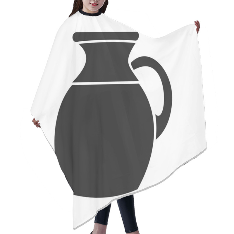 Personality  Jug of milk icon, simple style hair cutting cape