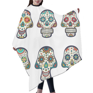 Personality  Sugar Skulls Collection Hair Cutting Cape