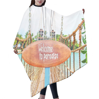 Personality  Signboard On The Tropical Island Hair Cutting Cape